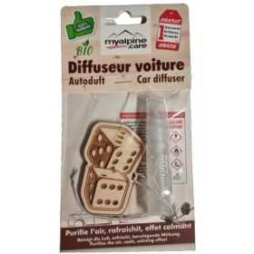 Natürlicher Autoduft aus Zirbe "Würfel"