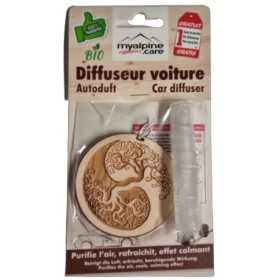 Diffuseur pour voiture "Ying Yang" - 100% naturel et bio