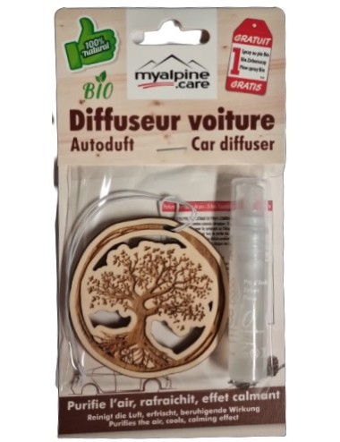 Diffuseur pour voiture "Arbre de vie" - 100% naturel et bio