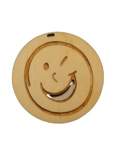 Diffuseur pour voiture "Smiley" - 100% naturel et bio