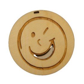 Diffuseur pour voiture "Smiley" - 100% naturel et bio