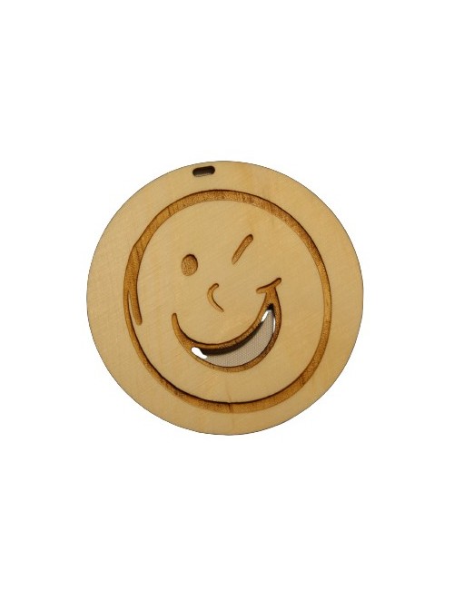 Diffuseur pour voiture "Smiley" - 100% naturel et bio