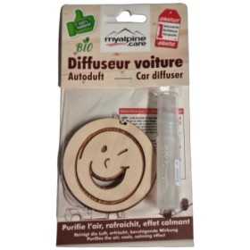 Natürlicher Autoduft aus Zirbe "Smiley"