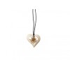 Collier en pin coeur et Edelweiss