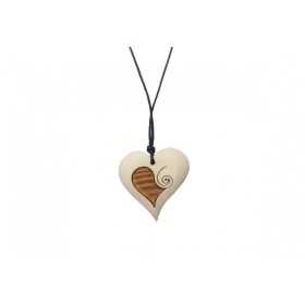 Whole heart pine necklace