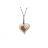 Collier en pin coeur entier