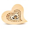 Edelweiss pine heart and rolls 14 cm