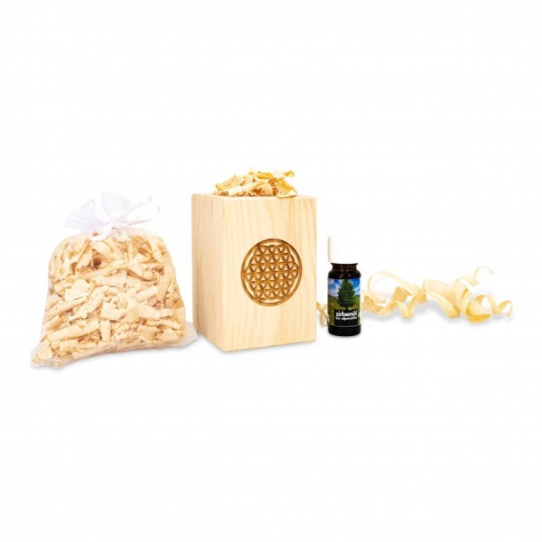 Diffuseur intérieur en pin motif "Fleur de vie"