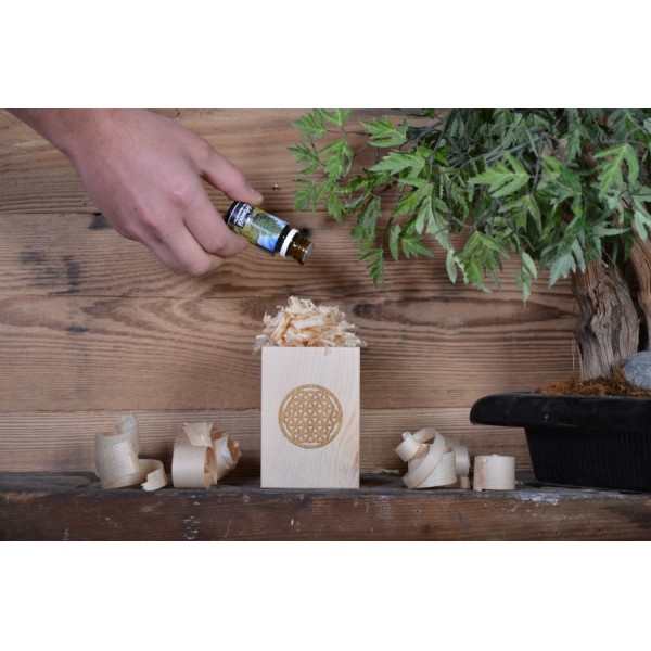 Diffuseur intérieur en pin motif "Fleur de vie"