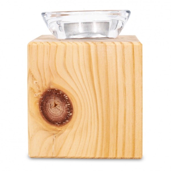 Photophore en pin d'arolle naturel