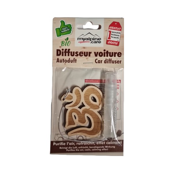 Diffuseur pour voiture " Om" indien - 100% naturel et bio
