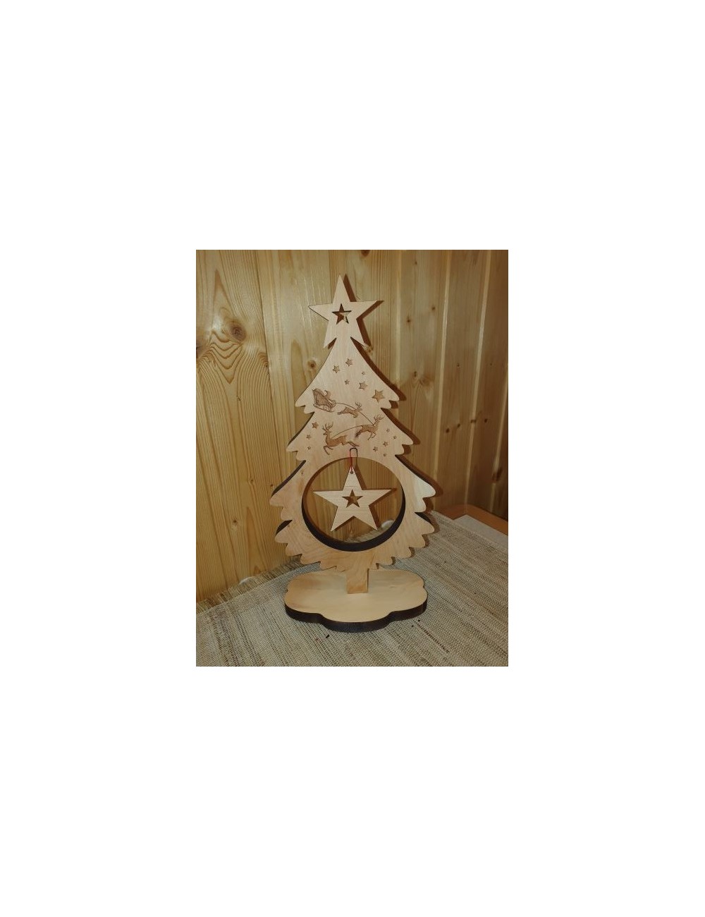 Sapin déco table en pin 35 cm