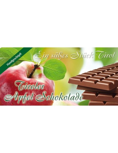 Chocolat artisanal aux pommes BIO du Tyrol