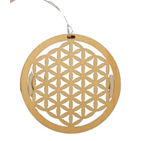 Diffuseur pour voiture Fleur de vie - 100% naturel et bio