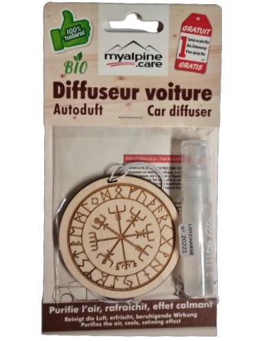 Diffuseur pour voiture Compass de vegvisi - 100% naturel et bio