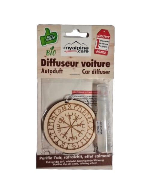 Diffuseur pour voiture Compass de vegvisi - 100% naturel et bio