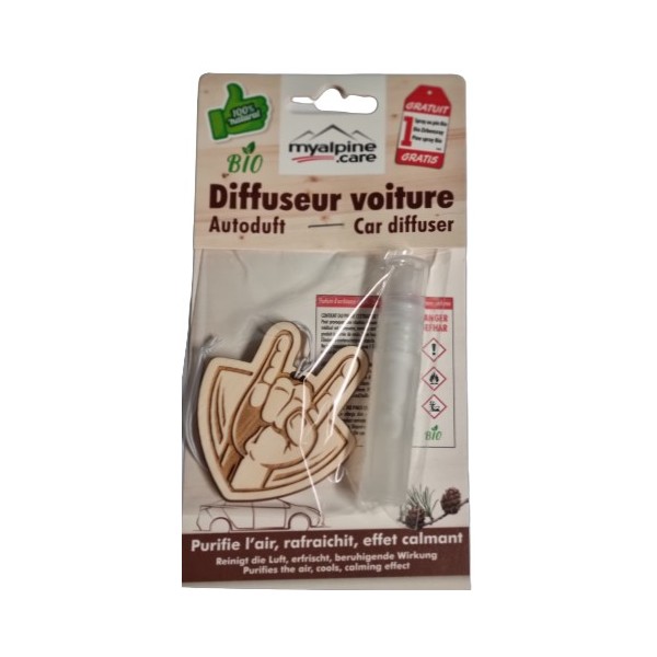 Diffuseur pour voiture Rock On - 100% naturel et bio