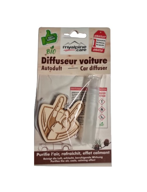 Diffuseur pour voiture Rock On - 100% naturel et bio