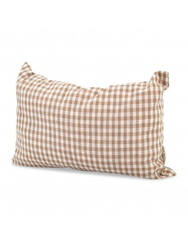 Coussin écorce de pin Beige/blanc 20x30cm