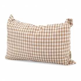 Coussin écorce de pin Beige/blanc 20x30cm
