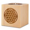Bougie pin arolle motif Fleur de vie
