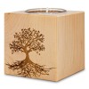 Bougie pin arolle motif Arbre de vie