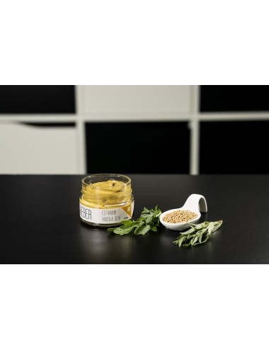 Moutarde Artisanale Bio Estragon et Roquette 50g