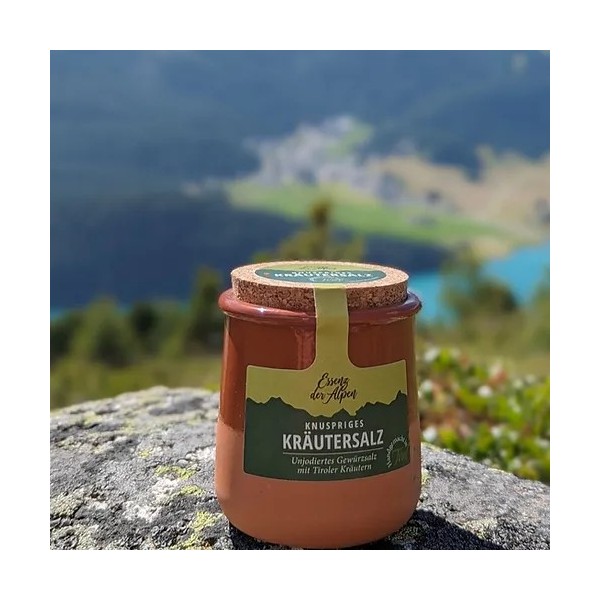 Alpensalz mit Kräutern Topf 80g