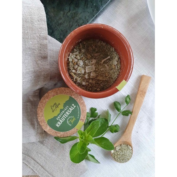 Alpensalz mit Kräutern Topf 80g