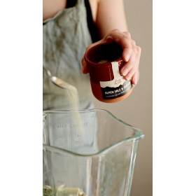 Handwerklich hergestelltes Alpensalz mit Pfeffer - 100g - Reinheit und Tradition der Alpen