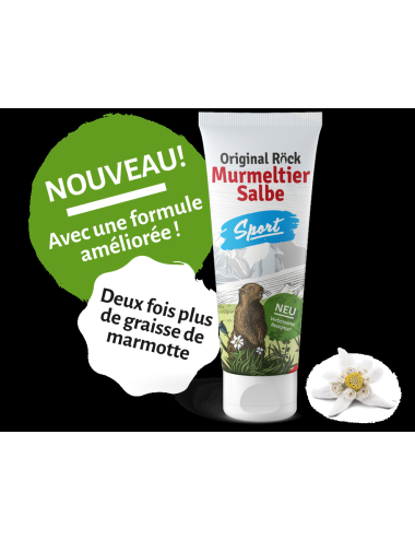 Pommade pour sportifs graisse marmotte 75 ml