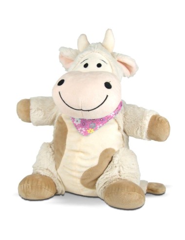 Peluche Vache en Pin d'Arolle Emma Rose - Naturelle pour Enfants