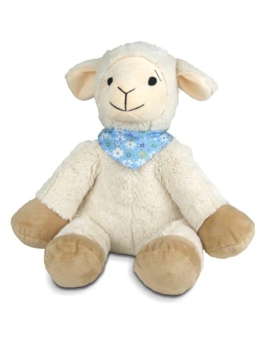 Peluche Mouton en Pin d'Arolle Bleu Flori - Douce Compagnie pour Enfants