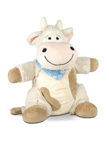 Peluche Vache Bleu Emma - Compagnon de Câlins pour Enfants