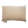 Coussin pin arolle motif fleur de vie 30x20cm