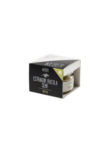 Moutarde Artisanale Bio Estragon et Roquette 130g