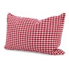 Coussin écorce pin Rouge/blanc 20x30cm