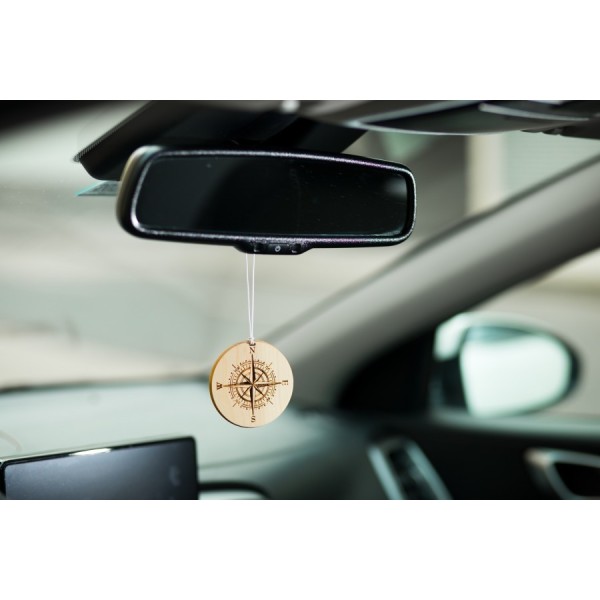 Diffuseur pour voiture Boussole - 100% naturel et bio
