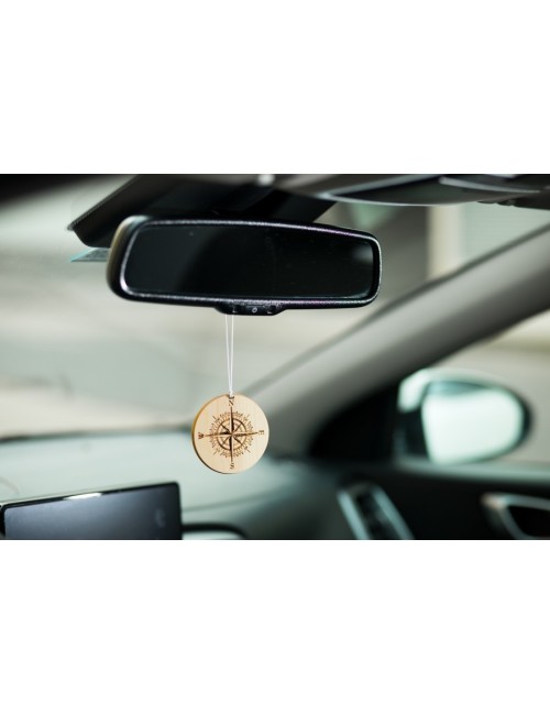 Diffuseur pour voiture Boussole - 100% naturel et bio