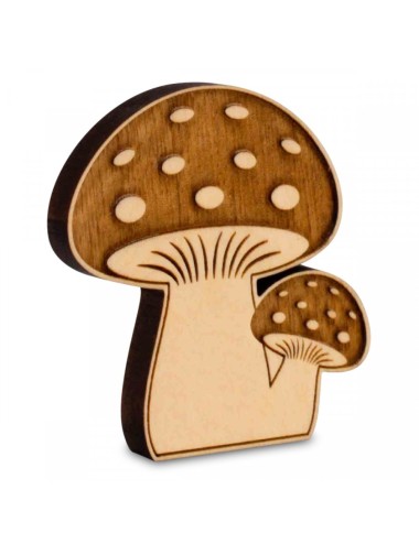 Champignon pin arolle porte-bonheur