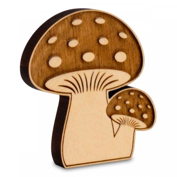 Champignon pin arolle porte-bonheur