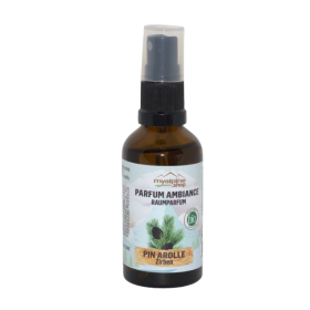 Parfum d’ambiance bio pin d’arolle 50 ml fraîcheur alpine