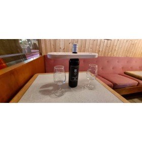 Support Bouteille en Bois de Pin Arolle "Français" - Présentoir à Vin