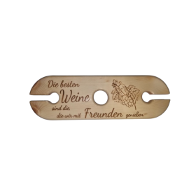 Support Bouteille en Pin Arolle "Allemand" - Présentoir à Vin