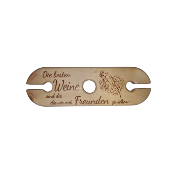 Support Bouteille en Bois de Pin Arolle "Allemand"…