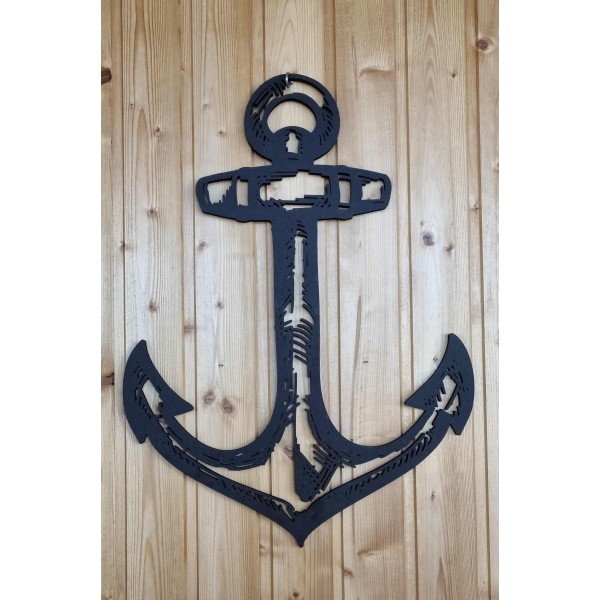 Ancre Bateau en MDF - Artisanat Naturel et Original | Myalpine