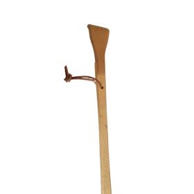 2-in-1-Rückenkratzer & Fußschemel aus alpinem Holz - 46 cm