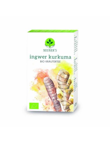 Neuner's tisane Bio gingembre/curucuma 20 sachets 2g