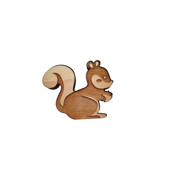 Écureuil bois pin arolle petit modèle – Sculpture artisanale décorative