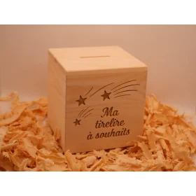 Handgefertigte Spardose Zirbelkiefer - Zum Wünschen | 10×10,5 cm